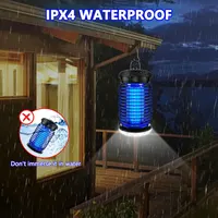 Лампа-уничтожитель комаров с LED-подсветкой, Уличная ловушка, Электрическая, для сада/патио