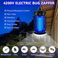 Лампа-знищувач комарів з LED-підсвіткою, Вулична пастка, Електрична, для саду/патіо — фото 3