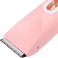 Electric Bikini Hair Trimmer USB Rechargeable IPX7 Water Proof Dual Head Hair Trimmer for Underarms Legs Arms Face (Pink) — фото 9