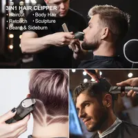 Hatteker Professional Hair Trimmer Men's Beard Trimmer Hair Trimmer Long Hair Trimmer Precision Trimmer Waterproof 3 in 1 — фото 6