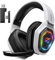 Ігрова гарнітура Ozeino (2.4ГГц / Bluetooth), Бездротові навушники для PC/PS5/PS4, з мікрофоном — фото 2
