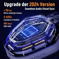 Ігрова гарнітура Ozeino (2.4ГГц / Bluetooth), Бездротові навушники для PC/PS5/PS4, з мікрофоном — фото 4