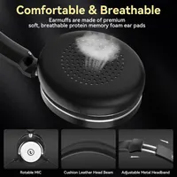 Беспроводная гарнитура с микрофоном (AI Noise Cancelling), USB-Dongle + Bluetooth, для Call-центра — фото 5