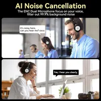 Беспроводная гарнитура с микрофоном (AI Noise Cancelling), USB-Dongle + Bluetooth, для Call-центра — фото 8