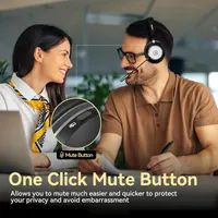Бездротова гарнітура з мікрофоном (AI Noise Cancelling), USB-Dongle + Bluetooth, для Call-центру — фото 7
