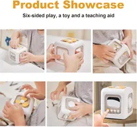 Lookka Baby Sensory Toy, Toddler Learning and Fine Motor Skills Cube, Montessori Busy Cube Toy, Gift for 1 2 3 Year Old Boys Girls — фото 4