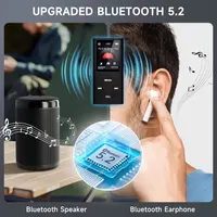 MP3-плеєр з Bluetooth 5.2 (32ГБ), Диктофон, Відео, Електронні книги, Динамік, Чорний — фото 4