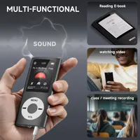 MP3-плеєр з Bluetooth 5.2 (32ГБ), Диктофон, Відео, Електронні книги, Динамік, Чорний — фото 5