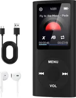 MP3-плеєр з Bluetooth 5.2 (32ГБ), Диктофон, Відео, Електронні книги, Динамік, Чорний — фото 7