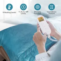 Електрогрілка Comfytemp для спини та шиї (53x85см), Обтяжена, 9 режимів, Таймер — фото 3