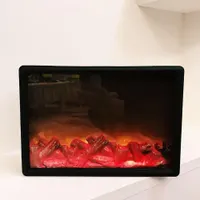 Fireplace Lights, LED Flame Lamps Battery Operated Tabletop Fireplace Lantern for Indoor Christmas Ornament — фото 3