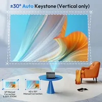 Смарт-проектор XGODY Sail2 (Google TV) 1080P/4K, 600 ANSI, Автофокус, WiFi 6, Bluetooth 5.2 — фото 7