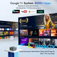 Смарт-проєктор XGODY Sail2 (Google TV) 1080P/4K, 600 ANSI, Автофокус, WiFi 6, Bluetooth 5.2 — фото 10