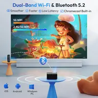 Смарт-проєктор XGODY Sail2 (Google TV) 1080P/4K, 600 ANSI, Автофокус, WiFi 6, Bluetooth 5.2 — фото 6
