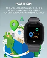 Детские смарт-часы PTHTECHUS 4G с GPS и видеозвонком, SOS кнопка, Черные — фото 2