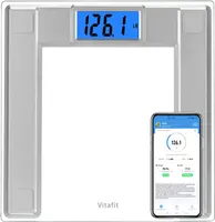 Умные напольные весы Vitafit 250 кг (Усиленные), Анализ тела (BMI App), Широкие — фото 2