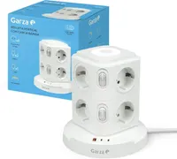 Мережевий фільтр-вежа (Tower) 11-в-1: 8 розеток + USB-C PD 20W + Нічник — фото 6