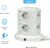 Сетевой фильтр-башня (Tower) 11-в-1: 8 розеток + USB-C PD 20W + Ночник — фото 4