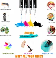 80 Colors Markers Pens Set, Permanent Art Marker Pens for Kids and Adults, Double Tipped Graphic Marker Pen for Manga/Anime/Fun doodling — фото 3