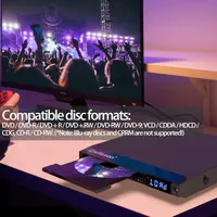 DVD-плеєр мультизонний компактний (All Region Free), USB, Караоке (Mic Jack), HDMI/RCA — фото 8