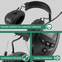 Ear Defenders with Radio DAB/DAB+/FM, Built-in Bluetooth 5.3, Ideal Safety Earmuffs Wireless Headphones for Mowing, Sawing, Workshop, SNR 30dB — фото 3