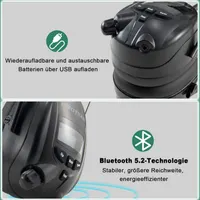 Защитные наушники с радио DAB+/FM и Bluetooth 5.3 (SNR 30dB), Для шумных работ — фото 6