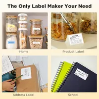 Термопринтер этикеток SUPVAN T50M Pro (Bluetooth), Широкая печать, Без чернил, Черный — фото 3