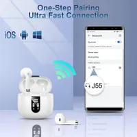 Беспроводные спортивные наушники Bluetooth 5.3 с заушинами, 40ч работы, LED дисплей
