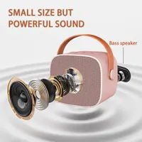Детская мини караоке-машина с микрофоном (Bluetooth), Розовая, Эффекты голоса — фото 7