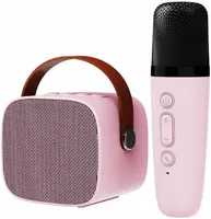 Дитяча міні караоке-машина з мікрофоном (Bluetooth), Рожева, Ефекти голосу — фото 2