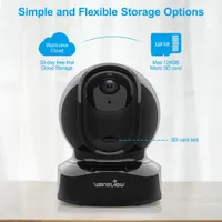 Відеоняня Wi-Fi камера Wansview Q5 (2K), Поворотна, Двосторонній зв'язок, Нічне бачення — фото 2