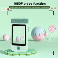 Детская цифровая камера с 48МП и 1080P видео (Игрушка), 2.8" Экран, MP3, Игры