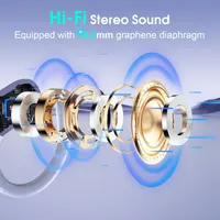 Наушники-переводчики AI Translator Earbuds (144 языка), Bluetooth 5.4, Фиолетовые — фото 7