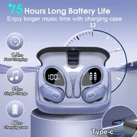 Наушники-переводчики AI Translator Earbuds (144 языка), Bluetooth 5.4, Фиолетовые — фото 8