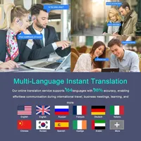 Навушники-перекладачі AI Translator Earbuds (144 мови), Bluetooth 5.4, Фіолетові — фото 5
