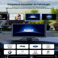 Портативный авто-экран 9.26" Wireless CarPlay / Android Auto с камерой заднего вида — фото 4