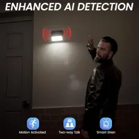 Вулична камера-прожектор Cinnado 2K (На сонячній батареї), Wi-Fi, Кольорова ніч — фото 5