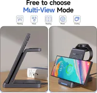 Беспроводная зарядная станция 3-в-1 для Samsung (Galaxy S24/Fold/Flip, Watch, Buds) — фото 3