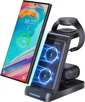 Беспроводная зарядная станция 3-в-1 для Samsung (Galaxy S24/Fold/Flip, Watch, Buds) — фото 4