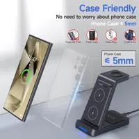Беспроводная зарядная станция 3-в-1 для Samsung (Galaxy S24/Fold/Flip, Watch, Buds) — фото 5