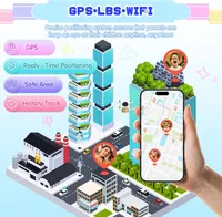 Детские смарт-часы 4G с GPS трекером и Видеозвонками, Wi-Fi, SOS, Голубые — фото 5
