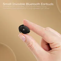 Мини-наушники для сна (Невидимки) Sunvito, Bluetooth 5.3, Для сна на боку, Черные — фото 2