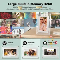 Цифрова фоторамка 7" Wi-Fi Frameo (Прозорий Акрил), IPS Екран, 32GB, Подарунок — фото 6
