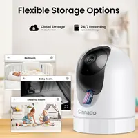 Wi-Fi камера для тварин Cinnado 2K (D1), Поворотна 360°, Стеження, Аудіо — фото 6