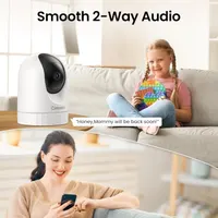 Wi-Fi камера для тварин Cinnado 2K (D1), Поворотна 360°, Стеження, Аудіо — фото 7