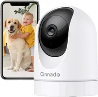 Wi-Fi камера для животных Cinnado 2K (D1), Поворотная 360°, Слежение, Аудио — фото 2