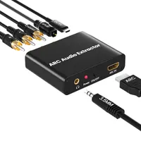 Адаптер-екстрактор звуку HDMI ARC в (RCA/3.5mm) + Цифра (Optical/Coax), CEC — фото 4