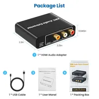 HDMI ARC Adapter, ARC Audio Extractor with Digital Optical TOSLINK SPDIF Coaxial and Analog 3.5mm RCA Stereo HDMI ARC to RCA Audio Converter — фото 3