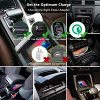 Модуль бездротової зарядки 15W DIY (Вбудовуваний), Qi Pad, USB Adapter, Чорний — фото 8