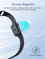 Зарядный кабель для Apple Watch (Магнитный), 1 метр, Портативный, Белый — фото 5